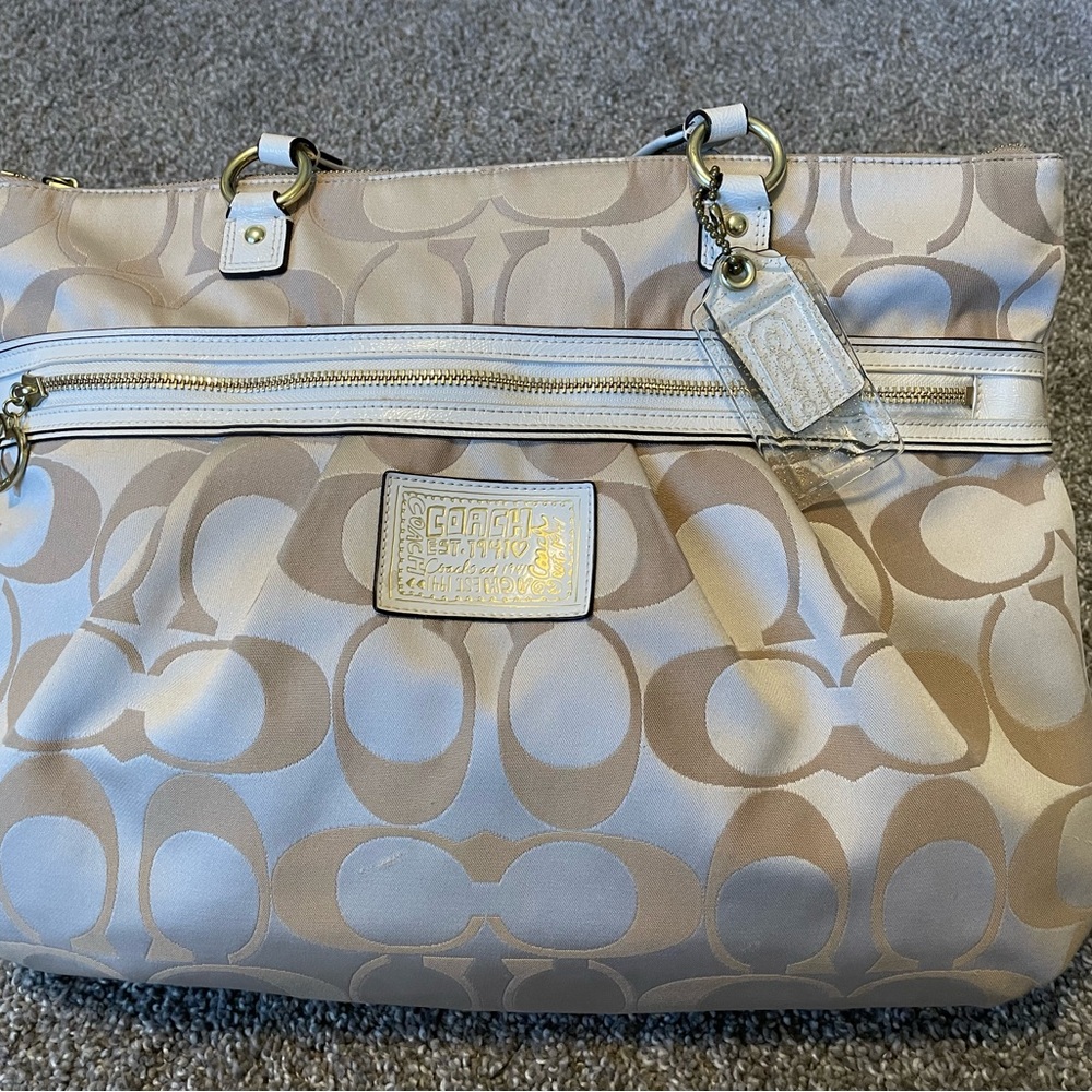 Coach Poppy Daisy Glam Tote Bag